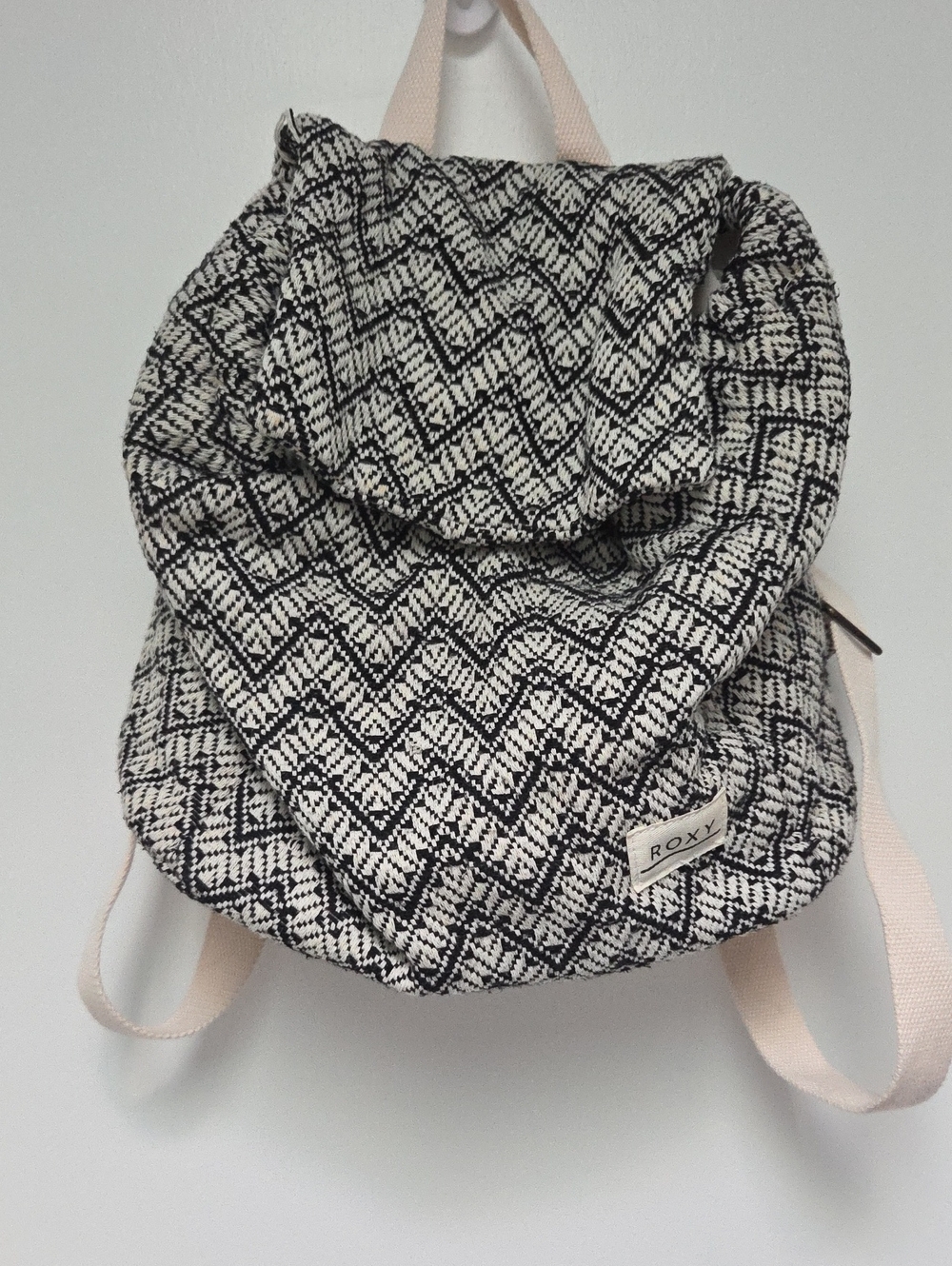 Roxy Black & White Chevron Backpack